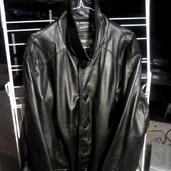 Genuine leather jacket Irwin bilerman By exchange,Brand - Picture 4 of 10